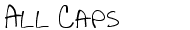 allcaps Font