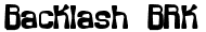 backlash Font