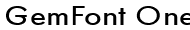 gemfontone Font