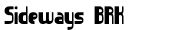 sideways Font