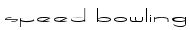 speedbowling Font