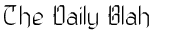 thedailyblah Font